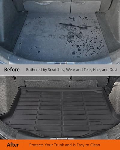 for Honda Fit Floor Mats & Cargo Trunk Liner 2015 (4 Count)