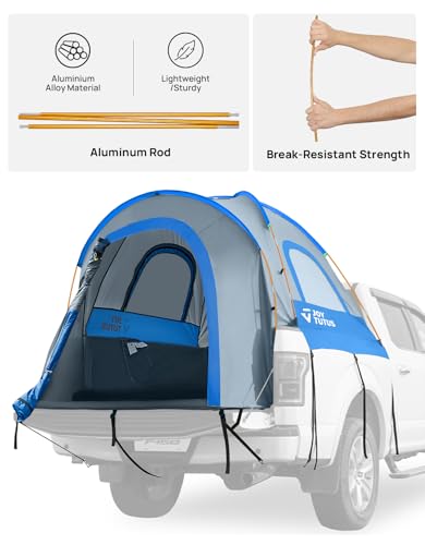 Truck Tent Portable Truck Bed Tent with Rainfly