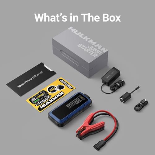 Alpha 85 2000A Smart Battery Jumper Starter Portable for 12V Vehicles