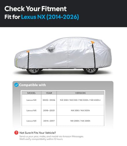 Lexus NX200t NX250 NX300 NX350 NX450h Car Cover 2014