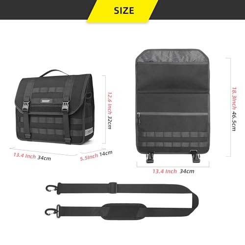 Motorcycle Saddlebag 13L Waterproof Luggage Bag Quick Release Motorcycle Side Bag for Motorbike Travel