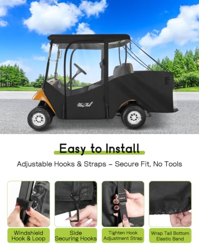Golf Cart Enclosure 4 Passenger for EZGO TXT Short Roof 4