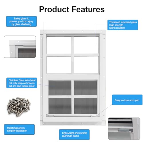 Upgraded Shed Windows 2 Pack (2 Count)