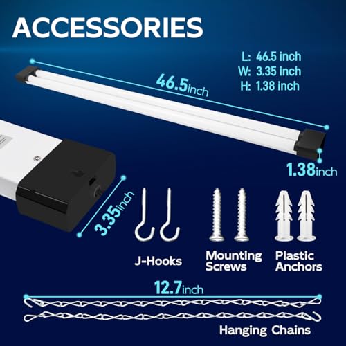 4FT Linkable LED Shop Light for Garage (4 Count)
