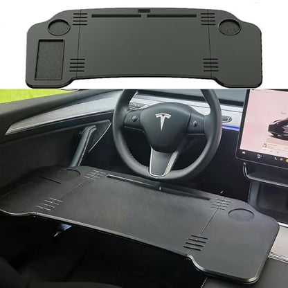 Foldable Car Desk for Tesla Model Y Model 3 Car Food Tray