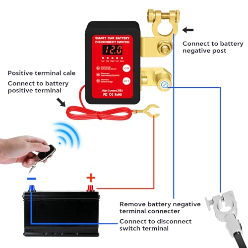 Remote Battery Disconnect Switch 12V (4 Count)