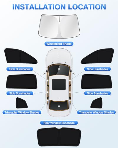 Windshield Sun Shade for 2018 (8 Count)