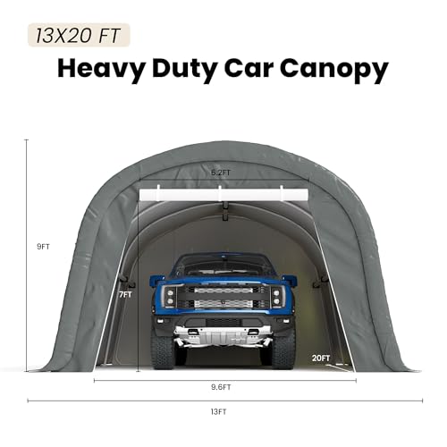 13'×20' Storage Shelter Outdoor Round Carport