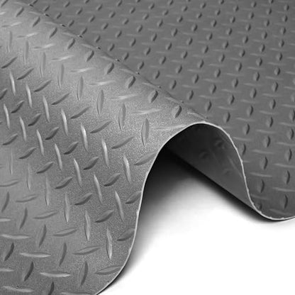 Garage Floor Rubber Mat 4Ft x 8.2Ft Rubber Flooring Rolls Dark Grey
