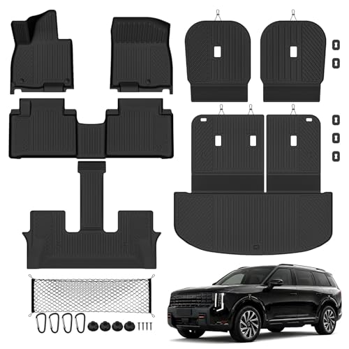 Floor Mat Set for 2027 Kia Telluride Hybrid 7 Seat