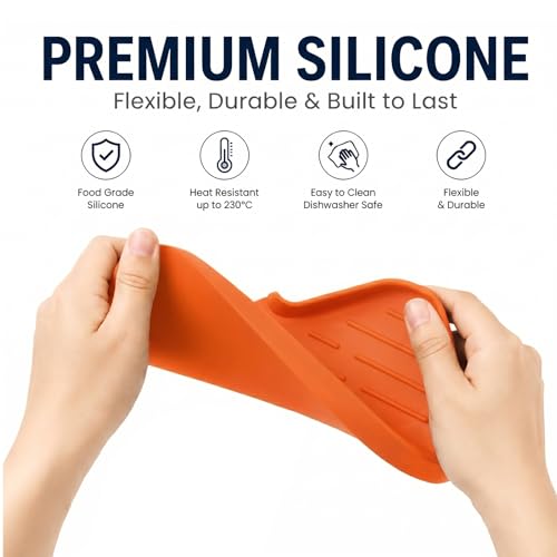 Silicone Soap Dish with Drain Spout