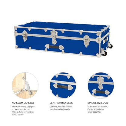 Rhino Trundle Storage Trunk with Wheels
