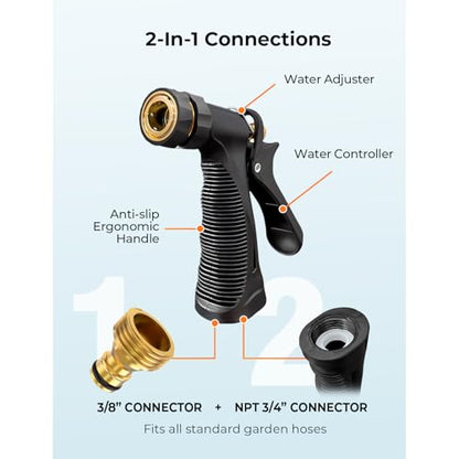 Car Wash Foam Gun + Microfiber Wash Mitt