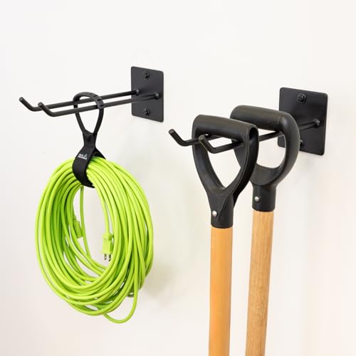 Garage Garden Tool Wall Mount Hook (2 Count)