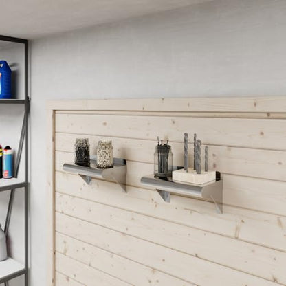 12 in. x 16 in. Stainless Steel Wall Mount Shelf