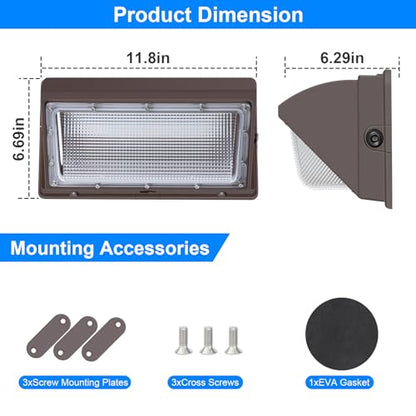 120W LED Wall Pack Light for Yard