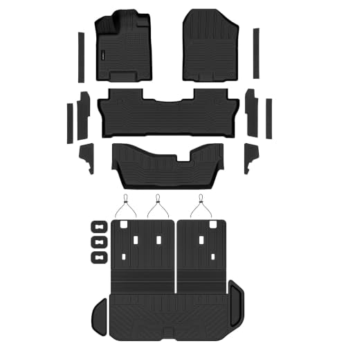 Floor Mats Cargo Mat Backrest Mat for Honda Pilot 8 Seat 2016
