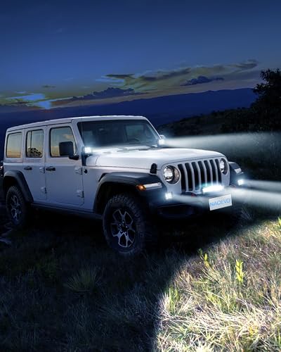 12 Inch LED Light Bar with 4PCS 4 Inch LED Pod