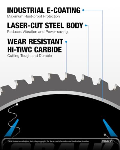 10 Inch 50 Teeth Steel and Ferrous Metal Cutting Circular Saw Blade