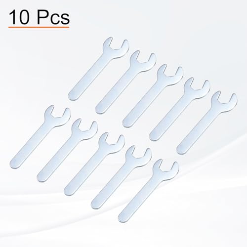 10pcs Small Open End Wrench 10x70x1.8mm Metric U (10 Count)