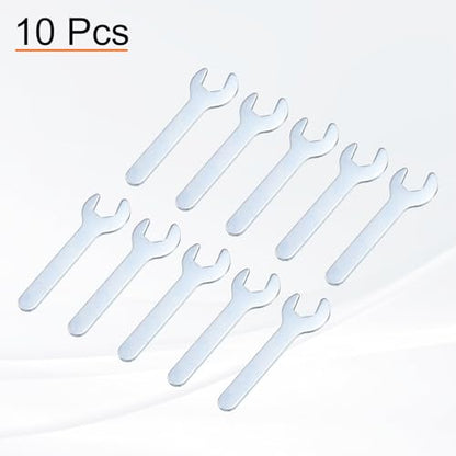 10pcs Small Open End Wrench 10x70x1.8mm Metric U (10 Count)