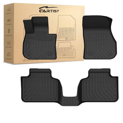 Floor Mats Compatible with BMW X1 2023 2024 2025 BMW x1 Accessories All Weather Floor Mats 1st & 2nd Row Carpet Protection 3D TPE Odorless