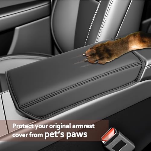 for 2025 2026 Tesla Model Y Armrest Cover for 2025 2026 Tesla Model Y Center Console Cover Tesla Model Y 2025 2026 Accessories Console Cushion 2025 2026 Model Y Seat Box Cover [Durable