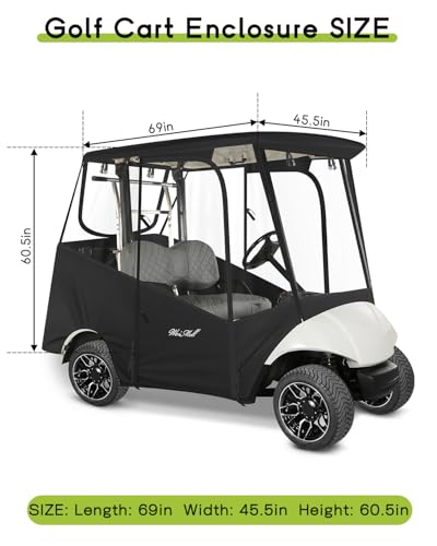 2 Passenger Golf Cart Enclosure for Yamaha G29 Drive