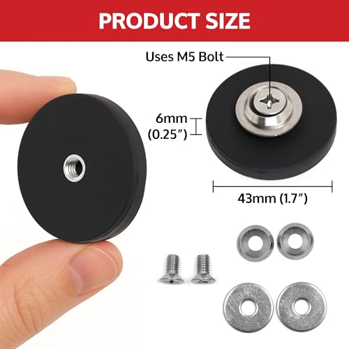 Black Heavy Duty Magnet for Hanging Straps (2 Count)