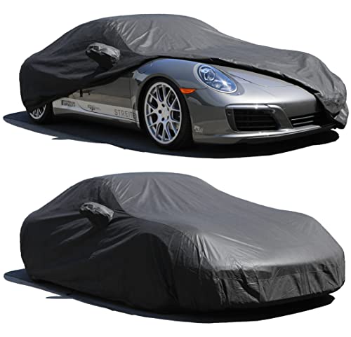 All Weather Waterproof car Cover Good for rain Snow uv Protection dust mid