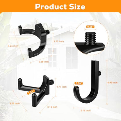 9 Pack Storage Shed Hooks Compatible with Suncast (9 Count)
