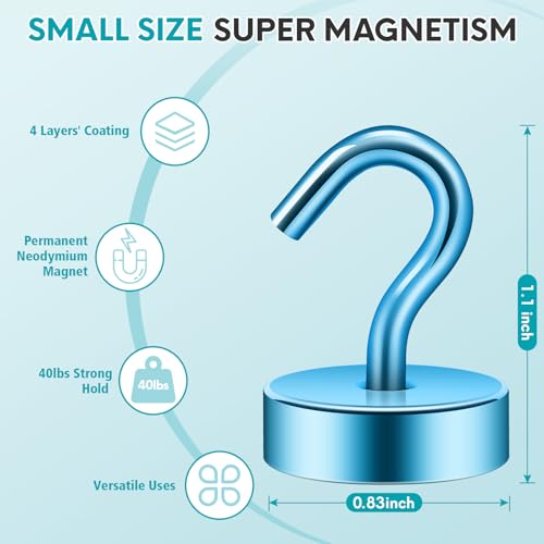 Magnetic Hooks Steel Tube Design for Cruise (10 Count)