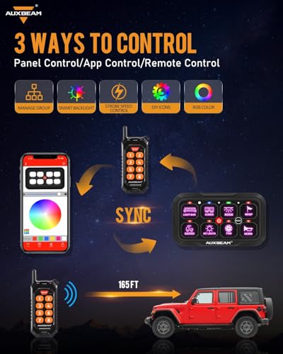8 Gang Switch Panel Bluetooth RGB AC