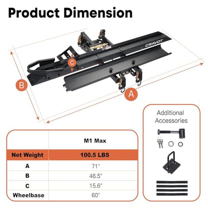 Motorack M1 Max Motorcycle Carrier with Ramp