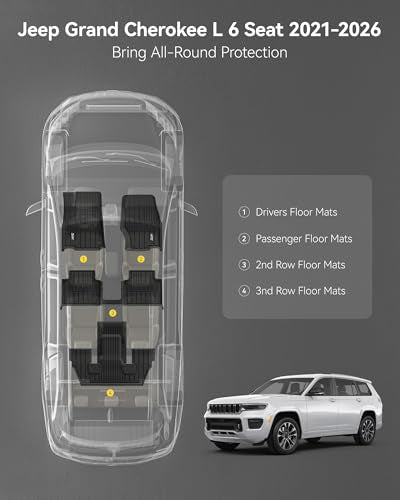 Floor Mats for Jeep Grand Cherokee L 2021