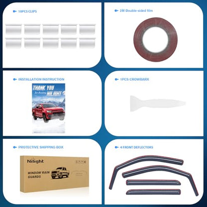 in Channel Rain Guards for Ford F150 Crew Cab 2009 (4 Count)