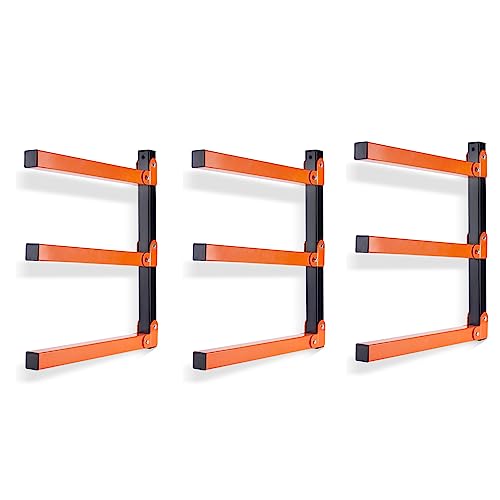 Wall Mount Wood Organizer and Lumber Storage Rack with 3
