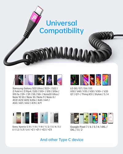 USB C Cable Fast Charging (2 Count)
