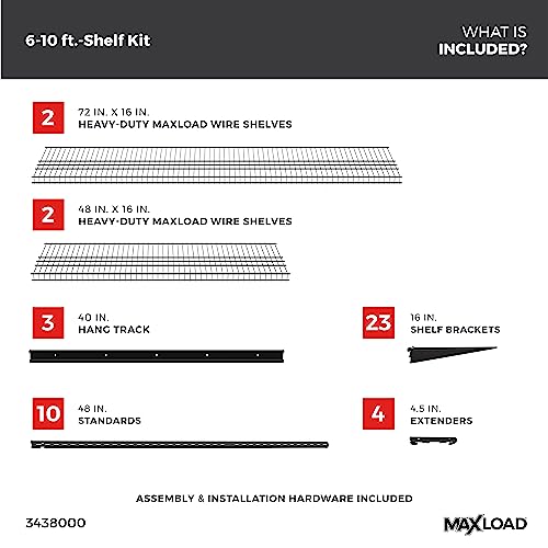 Heavy Duty Wall Shelf Kit for Garage