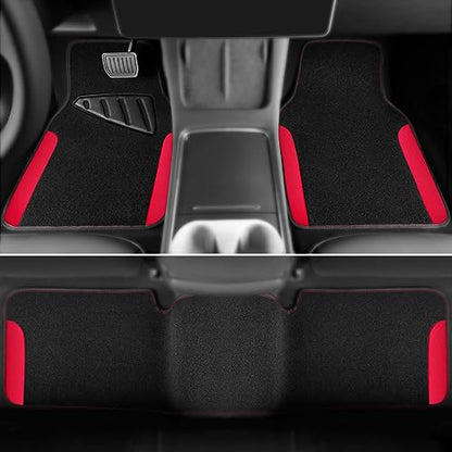 Waterproof Universal Faux Leather 3Pcs Car Floor Mats