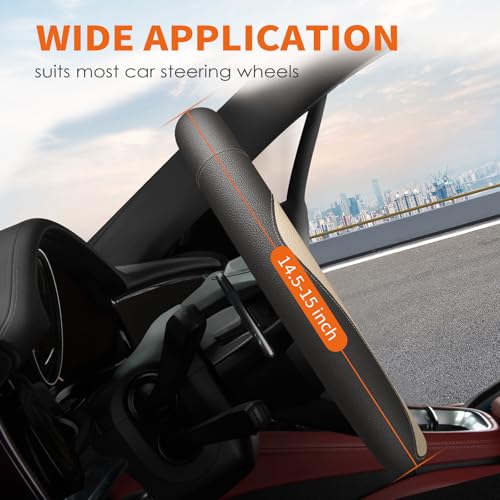 Car Leather Steering Wheel Cover