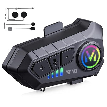 Motorcycle Bluetooth Headset Speaker Skiing Earphone Waterproof Bluetooth Helmet Headset with Noise Cancellation Ultra