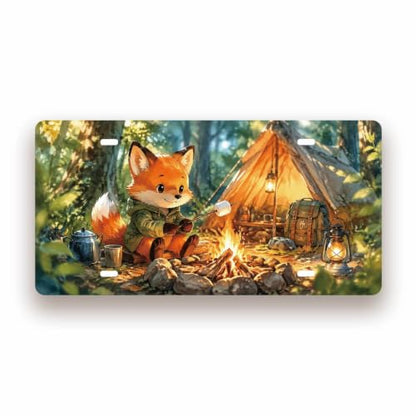 FOREST CAMPFIRE SPACE Metal Tin Sign License Plate Bar Cafe Garage Cave Home Room Wall Bathroom Farmhouse Garden Porch Patio Decor