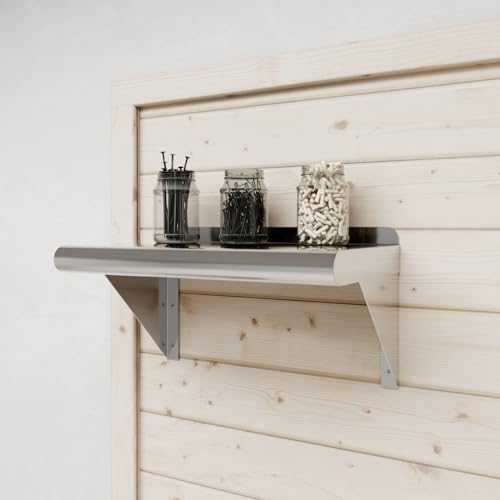 10 in. x 16 in. Stainless Steel Wall Mount Shelf