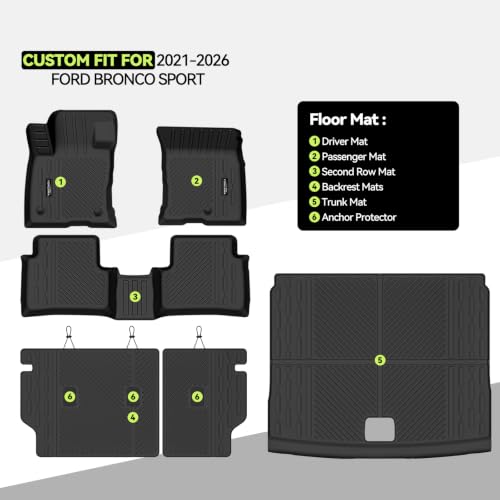 All Weather TPE Floor Mat Set for 2021