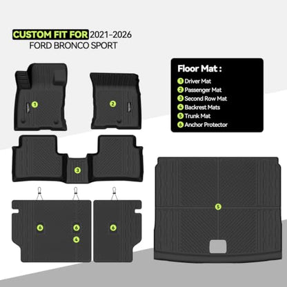 All Weather TPE Floor Mat Set for 2021