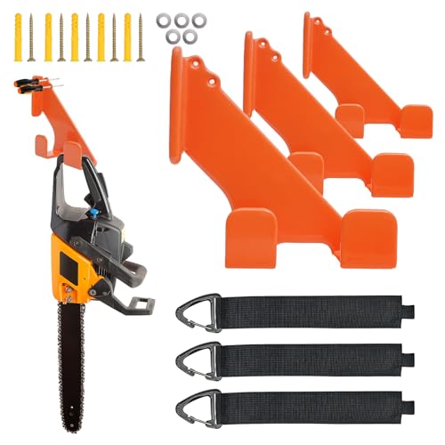 3 Pack Chainsaw Holder with 3 Storage Straps (3 Count)