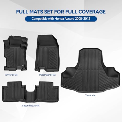 Custom Fit Floor Mats for Honda Accord 2008