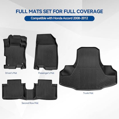 Custom Fit Floor Mats for Honda Accord 2008