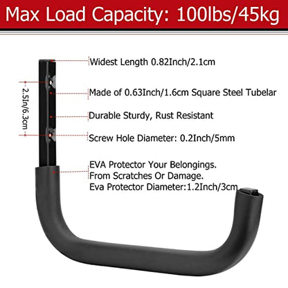 Large Garage Storage Hooks (4 Count)